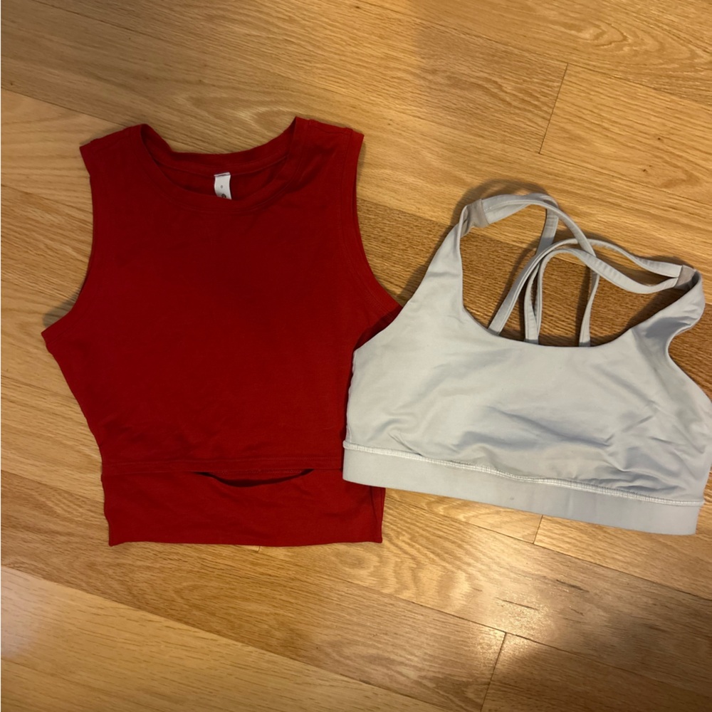 LULULEMON tank and bra bundle
